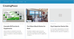 Desktop Screenshot of creatingpeace.org