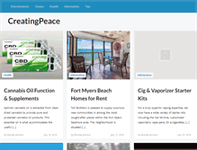 Tablet Screenshot of creatingpeace.org